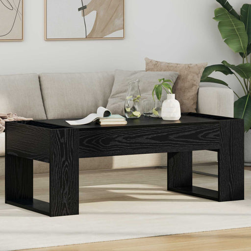 Masă de cafea Stejar Negru 110 x 50 x 41 cm Lemn compozit - WALTI WALTI
