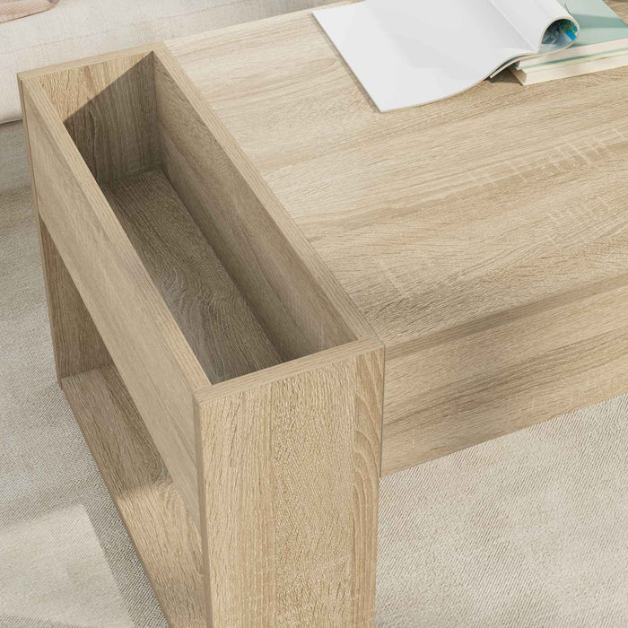 Masă de cafea Stejar Sonoma 110 x 50 x 41 cm Lemn compozit - WALTI WALTI