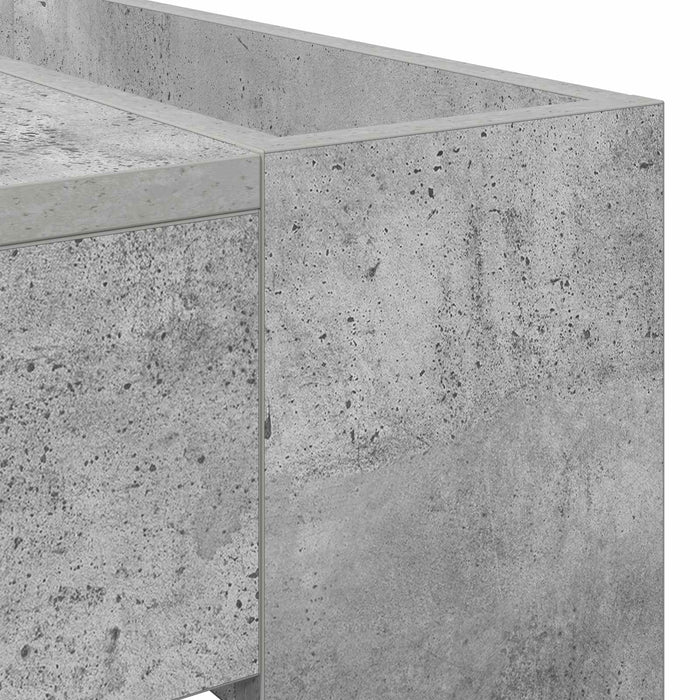 Masă de cafea Gri din beton 110 x 50 x 41 cm Lemn compozit - WALTI WALTI