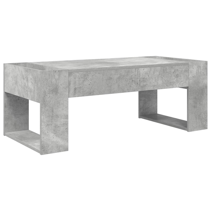 Masă de cafea Gri din beton 110 x 50 x 41 cm Lemn compozit - WALTI WALTI