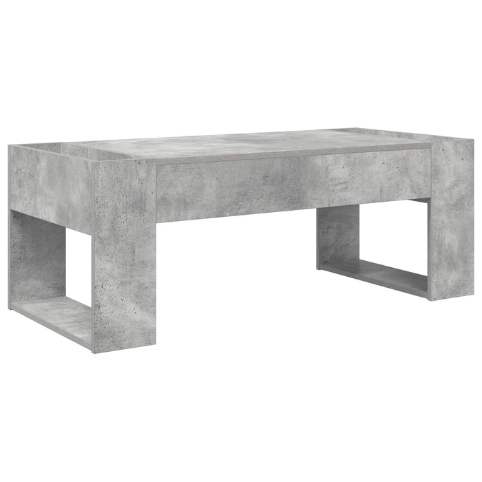 Masă de cafea Gri din beton 110 x 50 x 41 cm Lemn compozit - WALTI WALTI