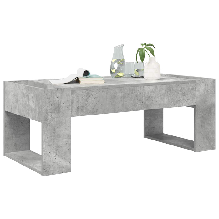 Masă de cafea Gri din beton 110 x 50 x 41 cm Lemn compozit - WALTI WALTI