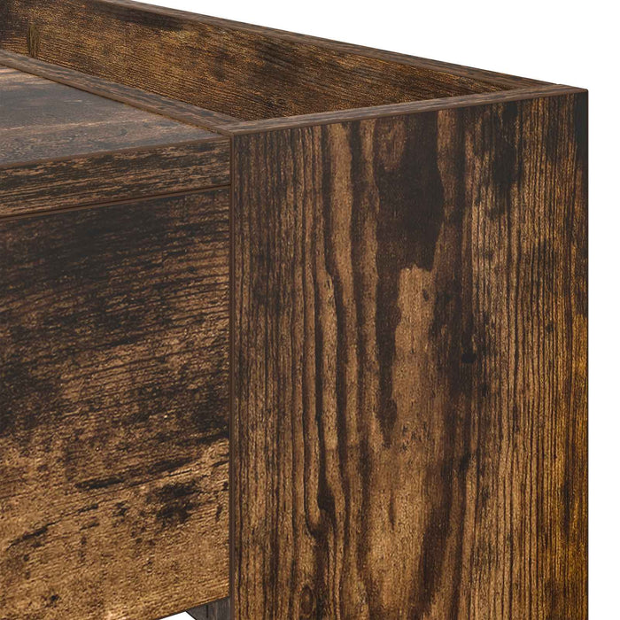 Masă de cafea Stejar fumuriu 110 x 50 x 41 cm Lemn compozit - WALTI WALTI