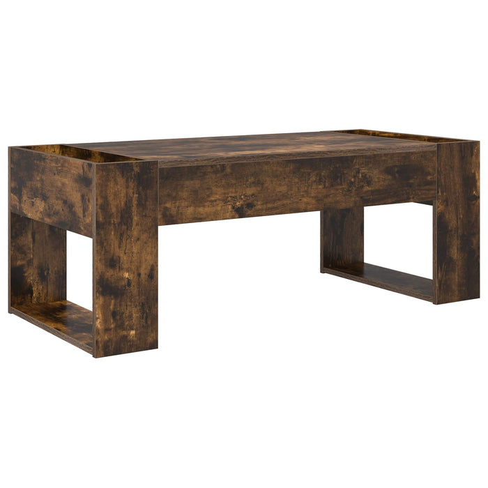 Masă de cafea Stejar fumuriu 110 x 50 x 41 cm Lemn compozit - WALTI WALTI