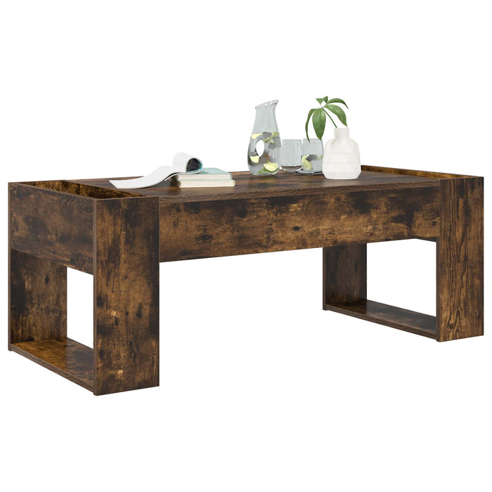 Masă de cafea Stejar fumuriu 110 x 50 x 41 cm Lemn compozit - WALTI WALTI