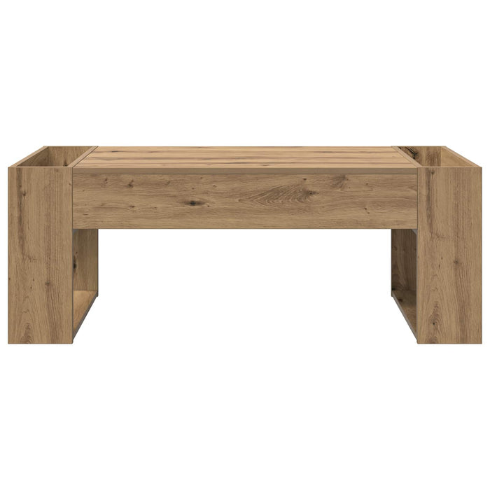 Masă de cafea Stejar Artizanal 110 x 50 x 41 cm Lemn compozit - WALTI WALTI