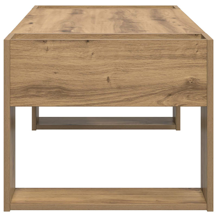 Masă de cafea Stejar Artizanal 110 x 50 x 41 cm Lemn compozit - WALTI WALTI