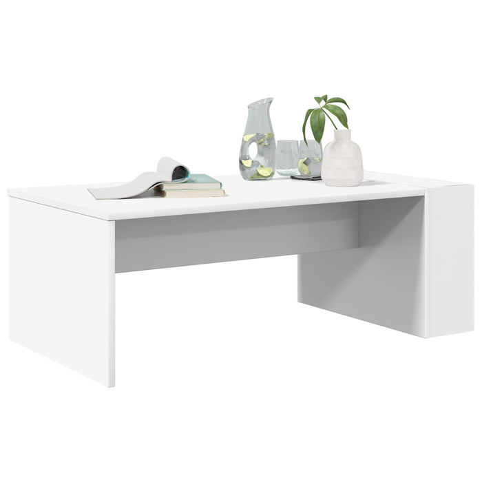 Masă de cafea Alb 95 x 50 x 34 cm Lemn compozit - WALTI WALTI