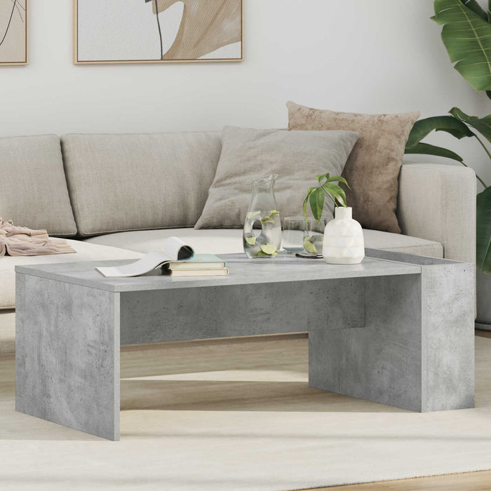 Masă de cafea Gri din beton 95 x 50 x 34 cm Lemn compozit - WALTI WALTI