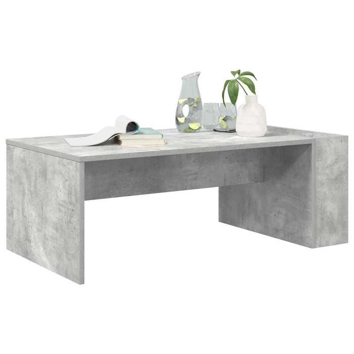 Masă de cafea Gri din beton 95 x 50 x 34 cm Lemn compozit - WALTI WALTI