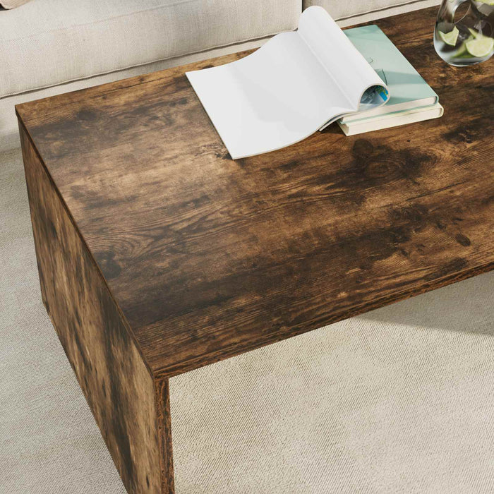 Masă de cafea Stejar fumuriu 95 x 50 x 34 cm Lemn compozit - WALTI WALTI