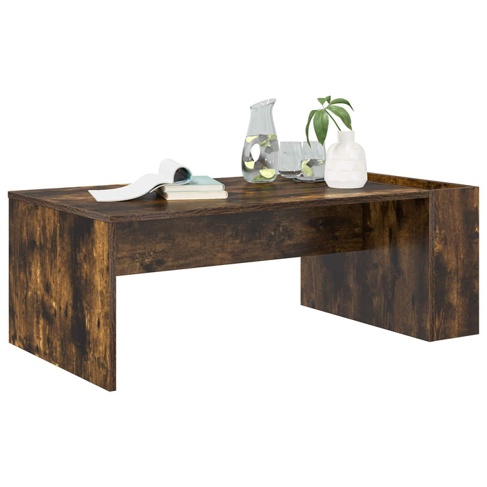 Masă de cafea Stejar fumuriu 95 x 50 x 34 cm Lemn compozit - WALTI WALTI