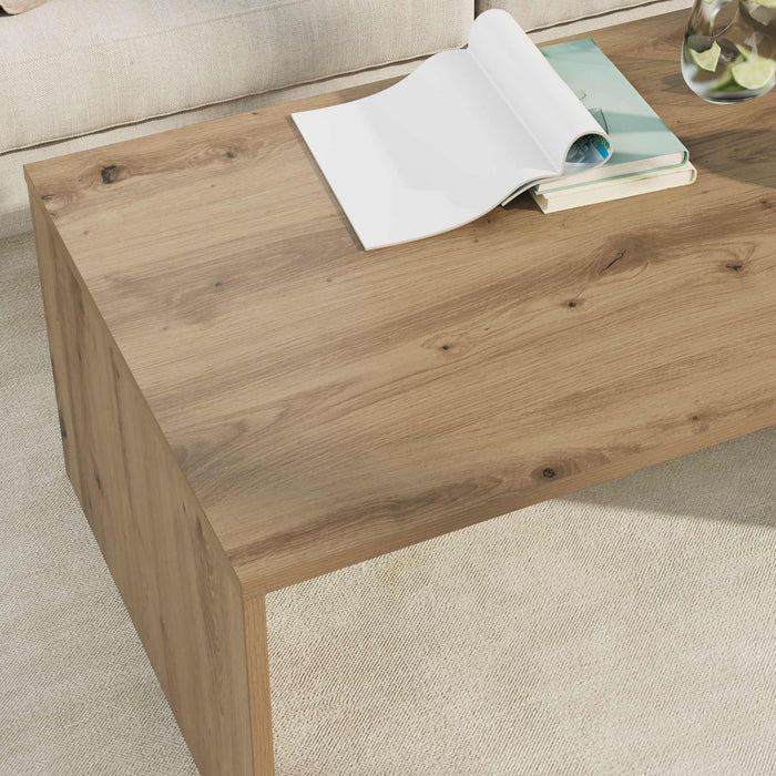 Masă de cafea Stejar Artizanal 95 x 50 x 34 cm Lemn compozit - WALTI WALTI