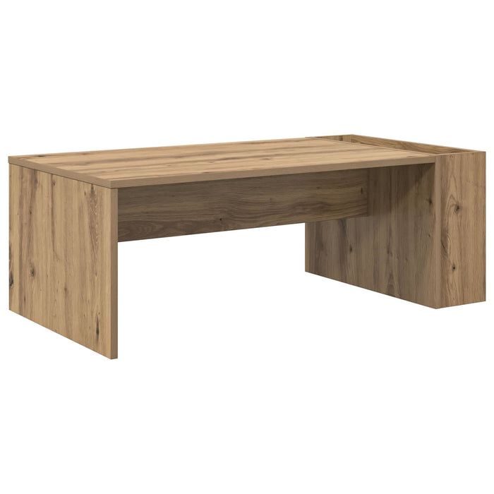 Masă de cafea Stejar Artizanal 95 x 50 x 34 cm Lemn compozit - WALTI WALTI