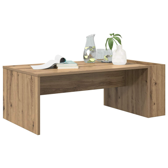 Masă de cafea Stejar Artizanal 95 x 50 x 34 cm Lemn compozit - WALTI WALTI