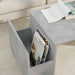 Masă de cafea Gri din beton 90 x 45 x 35 cm Lemn compozit - WALTI WALTI