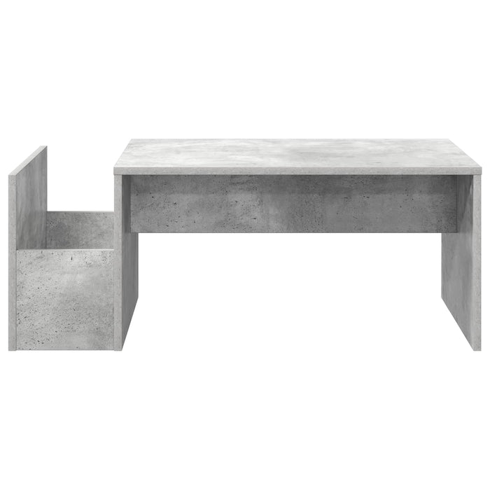Masă de cafea Gri din beton 90 x 45 x 35 cm Lemn compozit - WALTI WALTI
