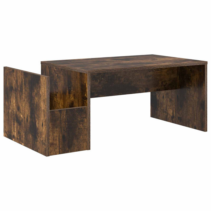 Masă de cafea Stejar fumuriu 90 x 45 x 35 cm Lemn compozit - WALTI WALTI