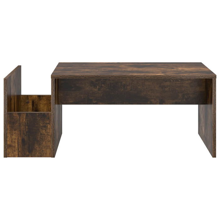 Masă de cafea Stejar fumuriu 90 x 45 x 35 cm Lemn compozit - WALTI WALTI