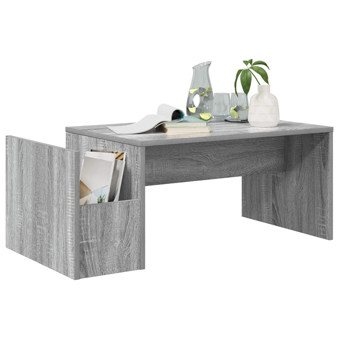 Masă de cafea Gri Sonoma 90 x 45 x 35 cm Lemn compozit - WALTI WALTI