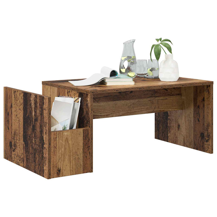 Masă de cafea Lemn vechi 90 x 45 x 35 cm Lemn compozit - WALTI WALTI