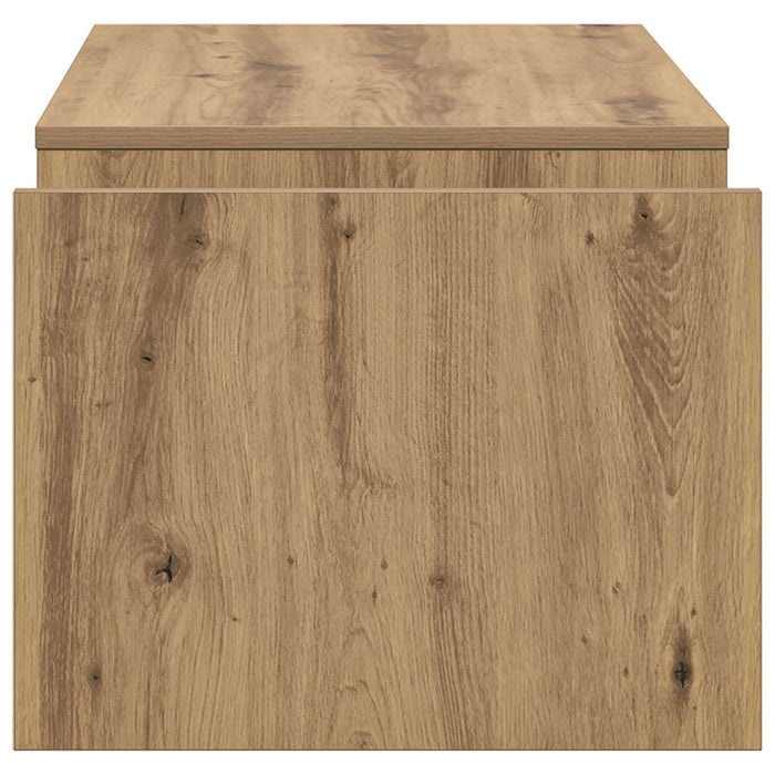 Masă de cafea Stejar Artizanal 90 x 45 x 35 cm Lemn compozit - WALTI WALTI