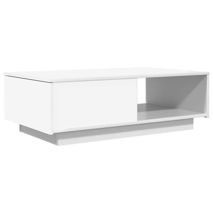 Masă de cafea cu sertar Alb 95 x 55 x 31 cm Lemn compozit - WALTI WALTI