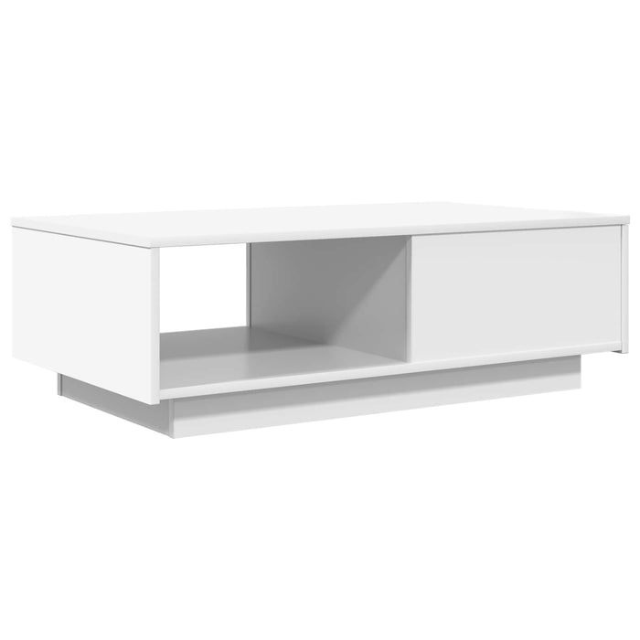 Masă de cafea cu sertar Alb 95 x 55 x 31 cm Lemn compozit - WALTI WALTI