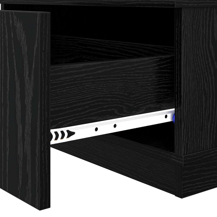 Masă de cafea Stejar Negru 95 x 55 x 31 cm Lemn compozit - WALTI WALTI