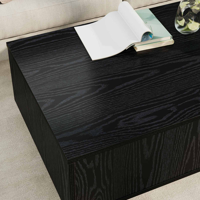 Masă de cafea Stejar Negru 95 x 55 x 31 cm Lemn compozit - WALTI WALTI