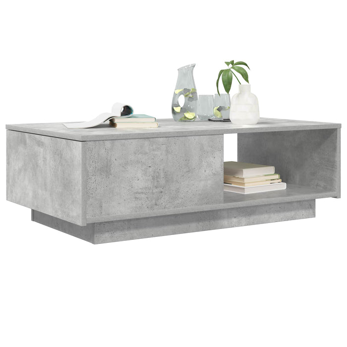 Masă de cafea Gri din beton 95 x 55 x 31 cm Lemn compozit - WALTI WALTI