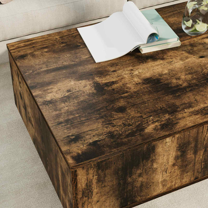 Masă de cafea Stejar fumuriu 95 x 55 x 31 cm Lemn compozit - WALTI WALTI