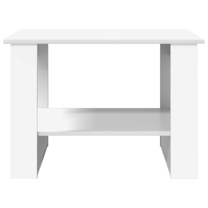 Masă de cafea Alb 72 x 50 x 50 cm Lemn compozit - WALTI WALTI