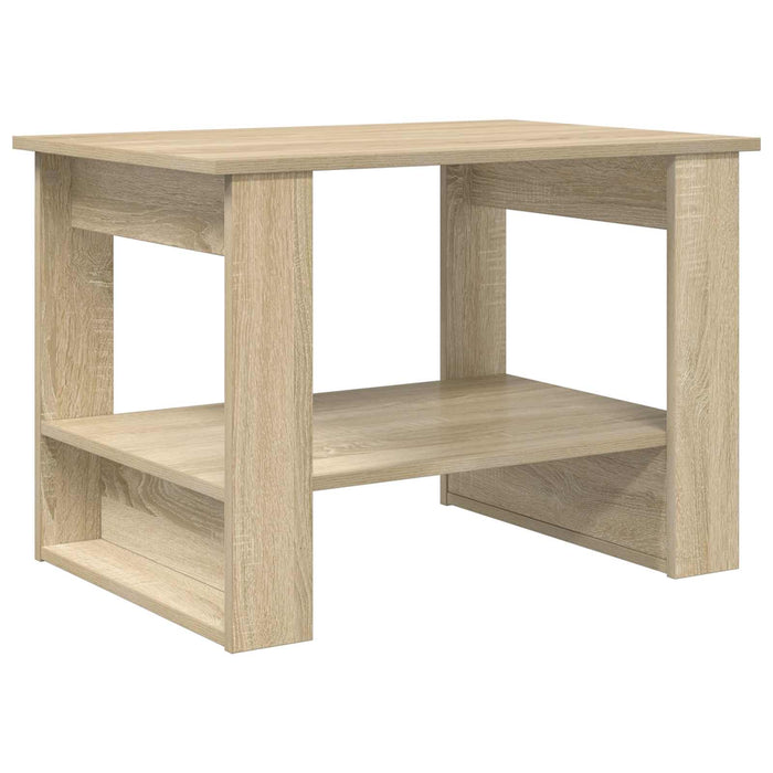 Masă de cafea Stejar Sonoma 72 x 50 x 50 cm Lemn compozit - WALTI WALTI