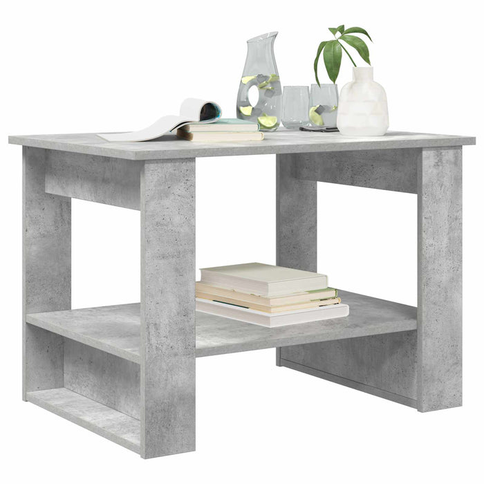 Masă de cafea Gri din beton 72 x 50 x 50 cm Lemn compozit - WALTI WALTI