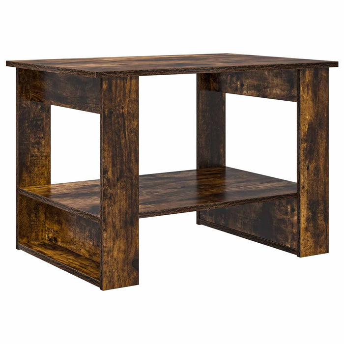 Masă de cafea Stejar fumuriu 72 x 50 x 50 cm Lemn compozit - WALTI WALTI