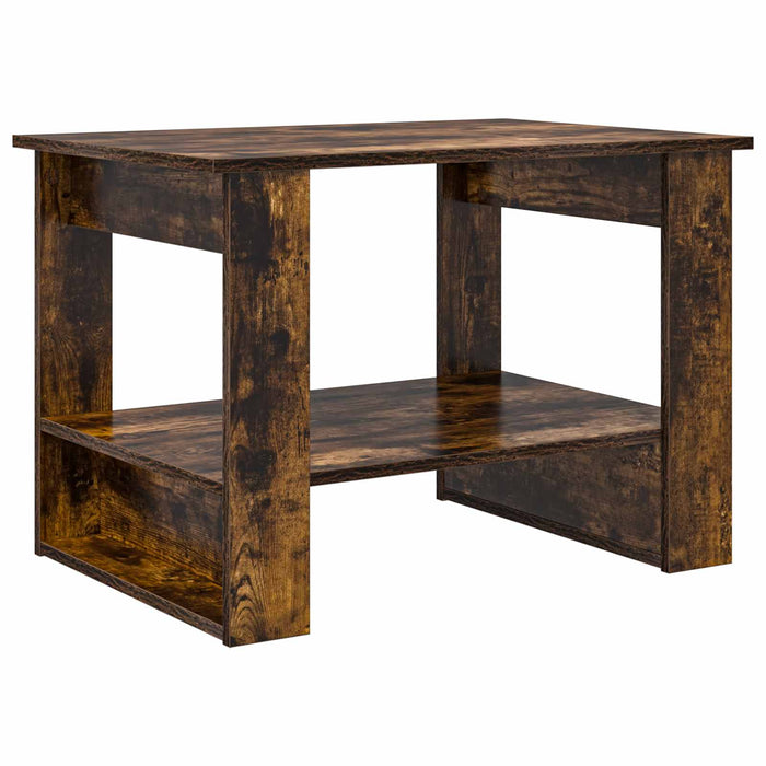 Masă de cafea Stejar fumuriu 72 x 50 x 50 cm Lemn compozit - WALTI WALTI
