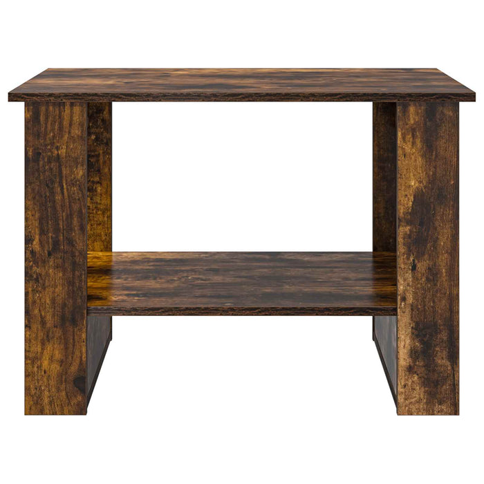 Masă de cafea Stejar fumuriu 72 x 50 x 50 cm Lemn compozit - WALTI WALTI