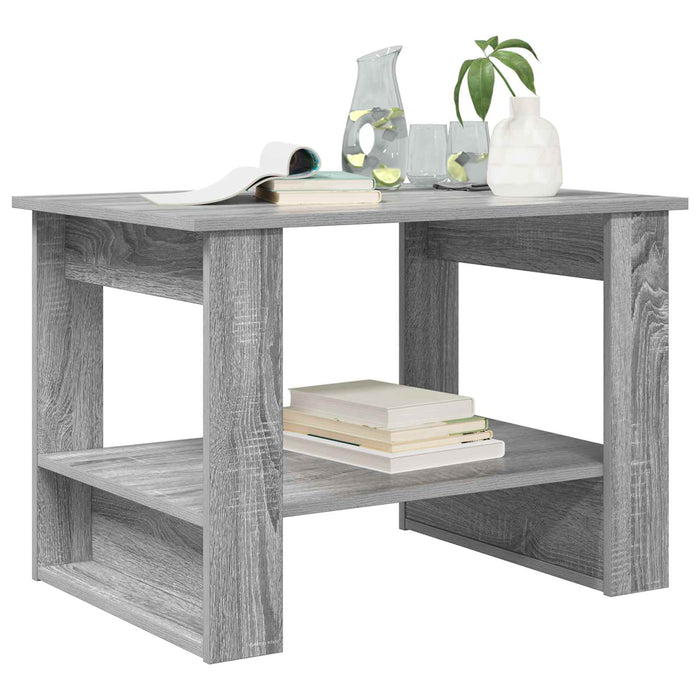 Masă de cafea Gri Sonoma 72 x 50 x 50 cm Lemn compozit - WALTI WALTI