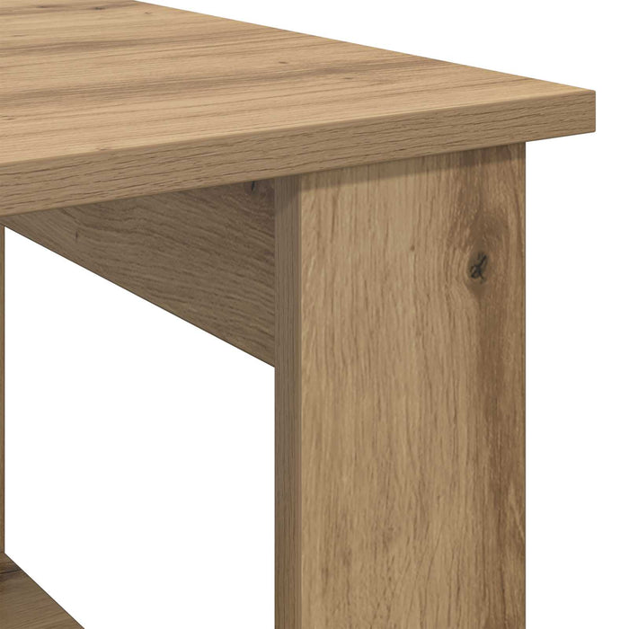 Masă de cafea Stejar Artizanal 72 x 50 x 50 cm Lemn compozit - WALTI WALTI
