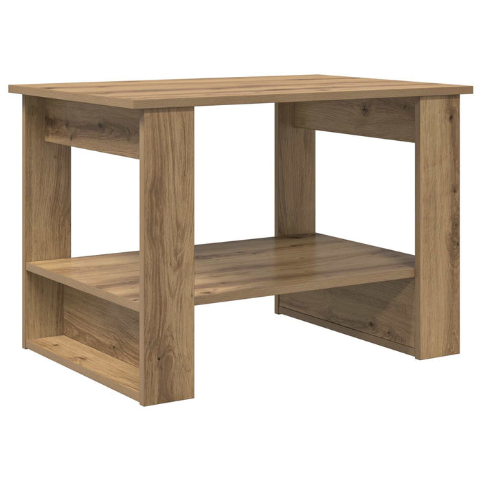 Masă de cafea Stejar Artizanal 72 x 50 x 50 cm Lemn compozit - WALTI WALTI