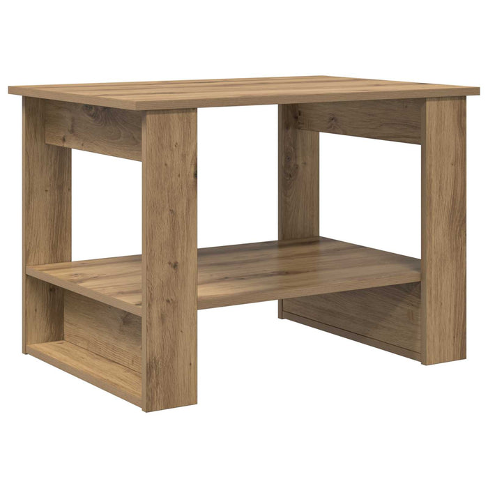 Masă de cafea Stejar Artizanal 72 x 50 x 50 cm Lemn compozit - WALTI WALTI