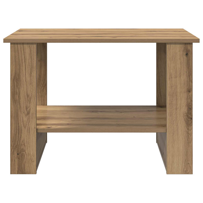 Masă de cafea Stejar Artizanal 72 x 50 x 50 cm Lemn compozit - WALTI WALTI