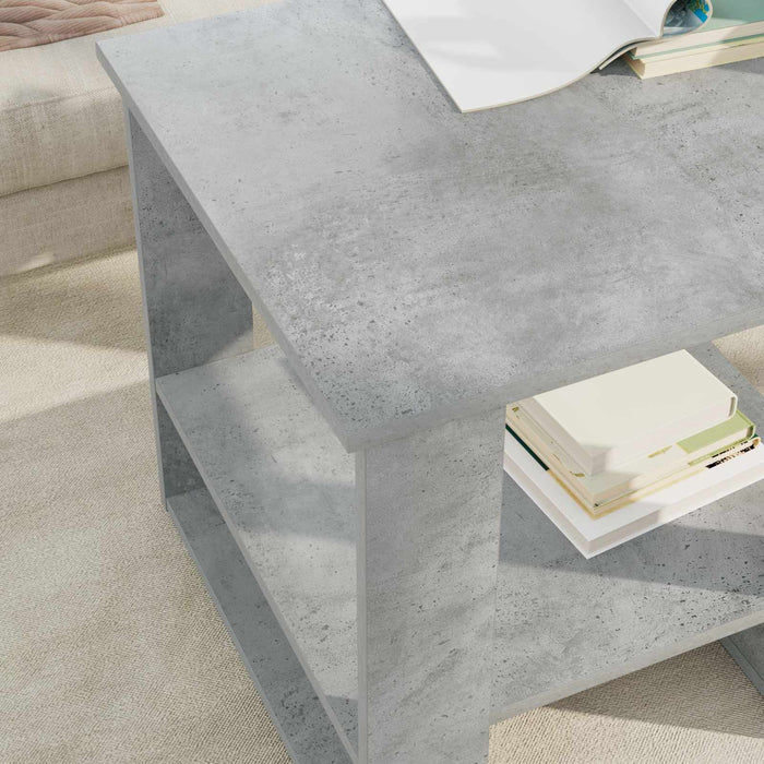 Masă de cafea Gri din beton 51 x 50 x 50 cm Lemn compozit - WALTI WALTI