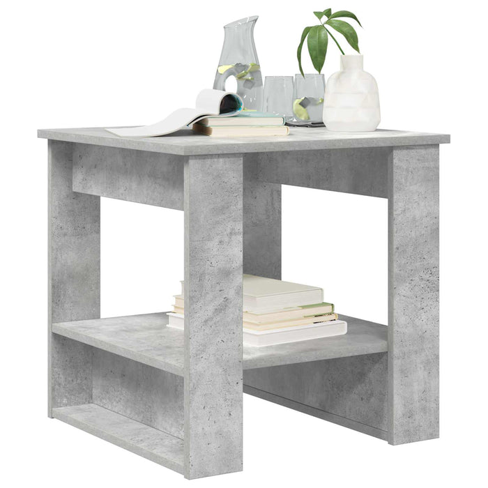 Masă de cafea Gri din beton 51 x 50 x 50 cm Lemn compozit - WALTI WALTI