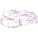 Masă de cafea Alb 105 x 50 x 32,5 cm Lemn compozit - WALTI WALTI