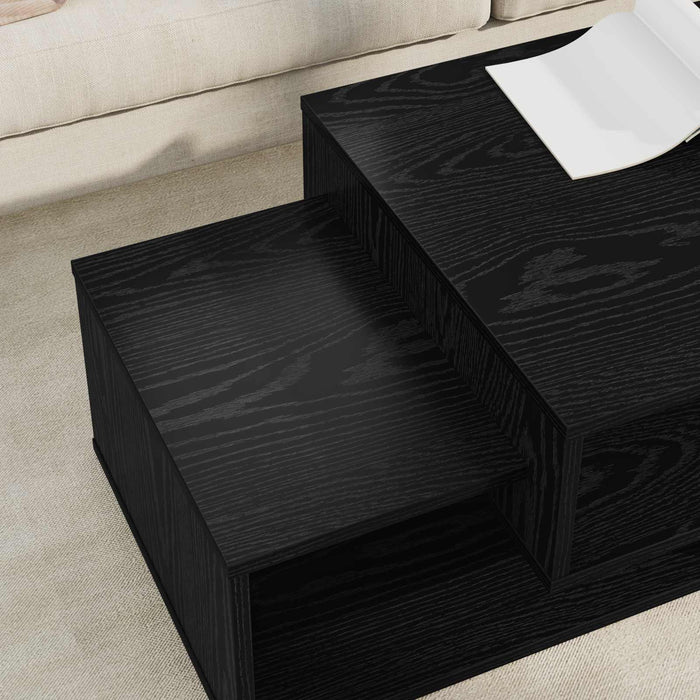Masă de cafea Stejar Negru 105 x 50 x 32,5 cm Lemn compozit - WALTI WALTI