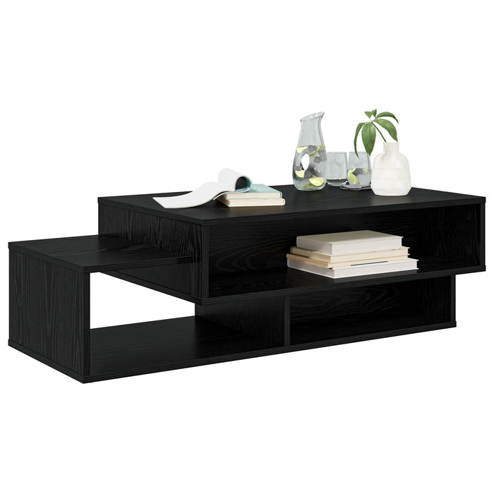 Masă de cafea Stejar Negru 105 x 50 x 32,5 cm Lemn compozit - WALTI WALTI