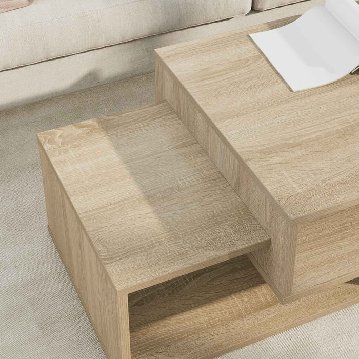 Masă de cafea Stejar Sonoma 105 x 50 x 32,5 cm Lemn compozit - WALTI WALTI