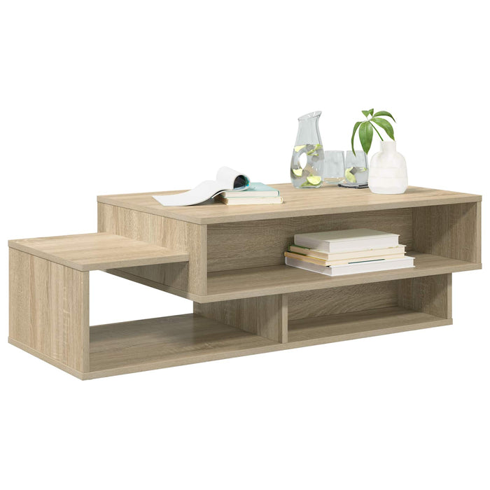 Masă de cafea Stejar Sonoma 105 x 50 x 32,5 cm Lemn compozit - WALTI WALTI